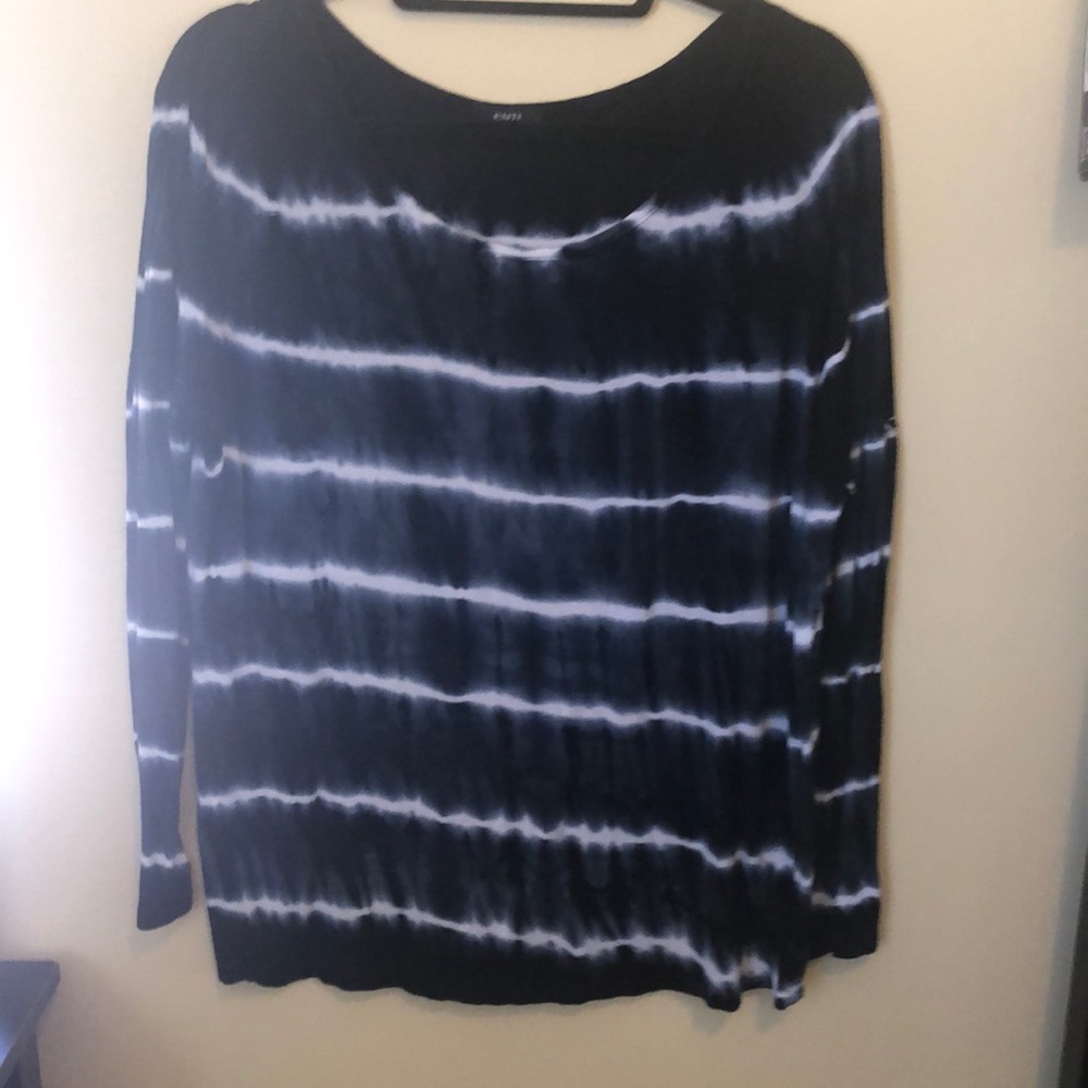 Long sleeve tie-dye tee